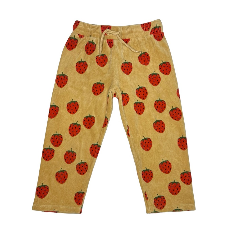 Mini Rodini Velour Strawberry Pants‎